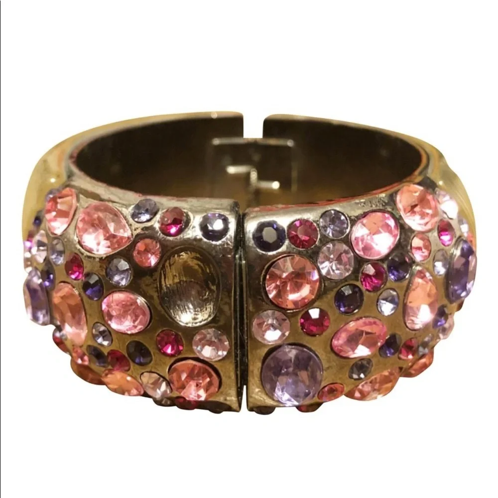Thick Jeweled Cuff